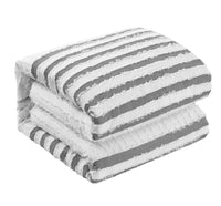 Chic Home Salma 3 Piece Cotton Jacquard Duvet Cover Set 