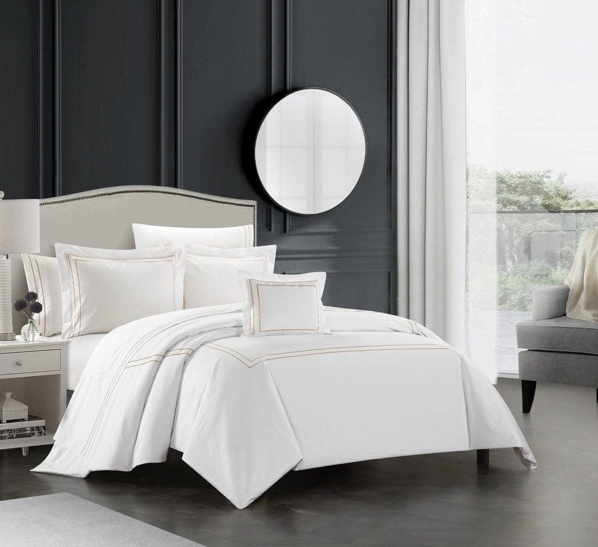 Chic Home Santorini 8 Piece Cotton Comforter Set 