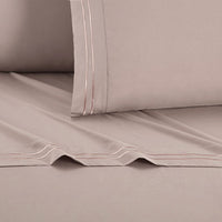 Chic Home Savannah 4 Piece Embroidered Sheet Set 