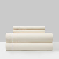 Chic Home Savannah 4 Piece Embroidered Sheet Set Beige