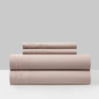 Chic Home Savannah 4 Piece Embroidered Sheet Set Rose