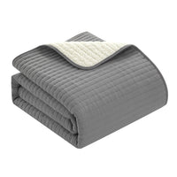 Chic Home St Paul 3 Piece Sherpa Lined Quilt Set 