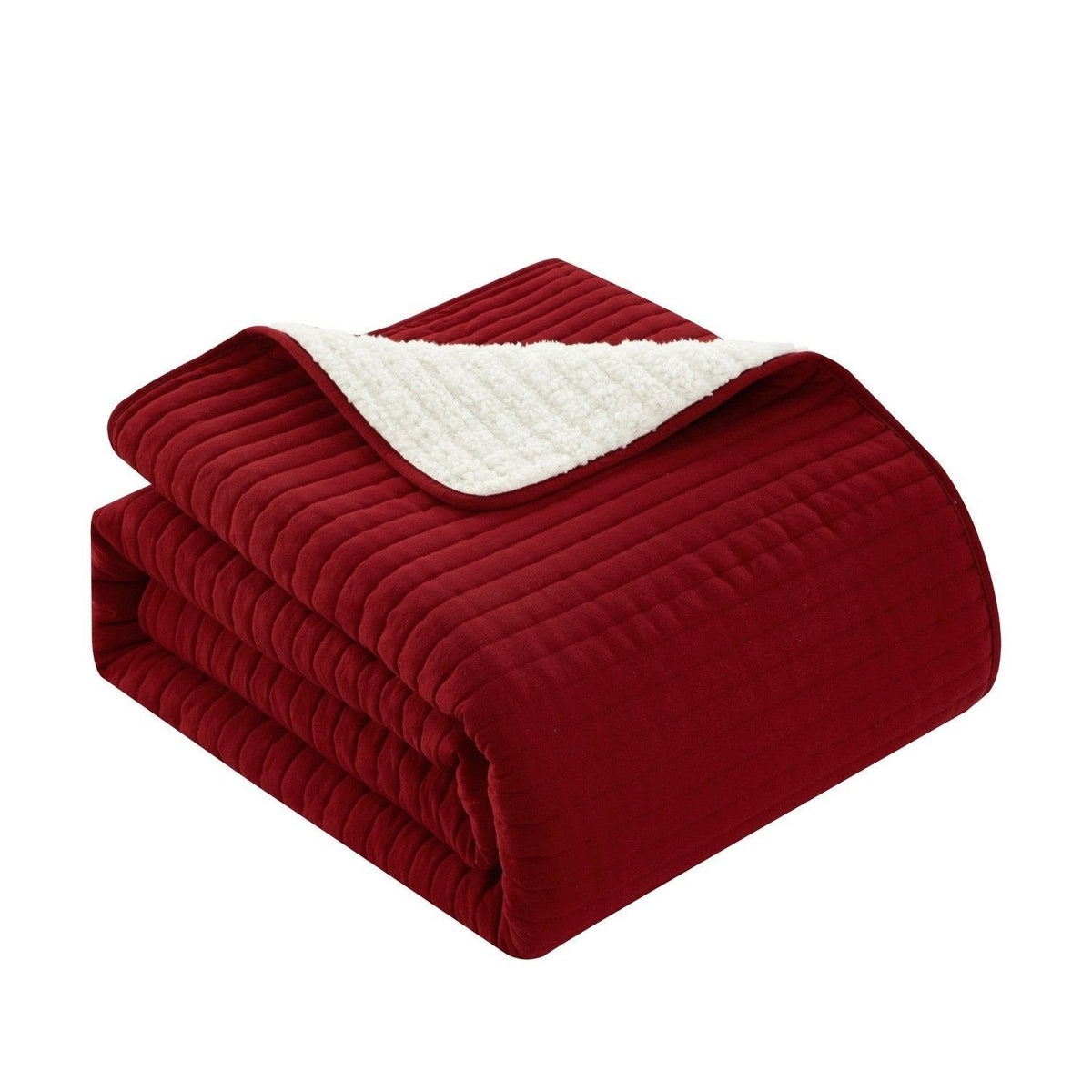 Chic Home St Paul 3 Piece Sherpa Lined Quilt Set 