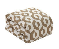 Chic Home Tudor 3 Piece Geometric Pattern Duvet Cover Set 