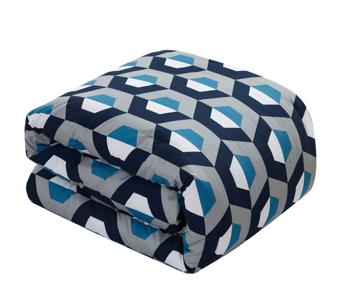 Chic Home Tudor 3 Piece Geometric Pattern Duvet Cover Set 