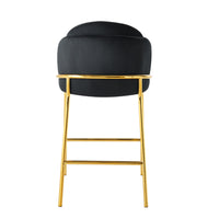 Iconic Home Anabel Velvet Counter Stool 