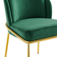 Iconic Home Anabel Velvet Dining Chair Set of 2 