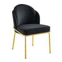 Iconic Home Anabel Velvet Dining Chair Set of 2 