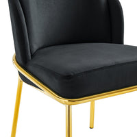 Iconic Home Anabel Velvet Dining Chair Set of 2 