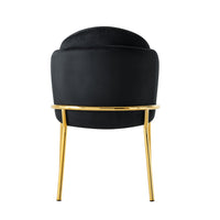 Iconic Home Anabel Velvet Dining Chair Set of 2 