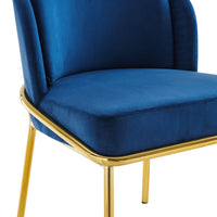Iconic Home Anabel Velvet Dining Chair Set of 2 
