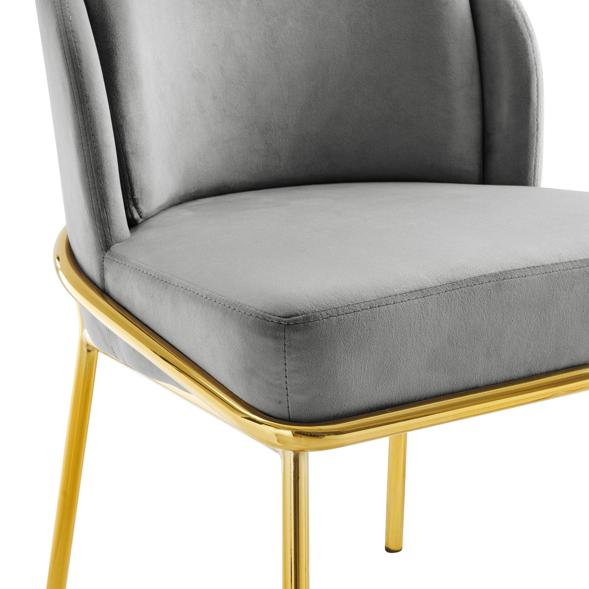 Iconic Home Anabel Velvet Dining Chair Set of 2 