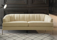 Iconic Home Astoria Linen Textured Sofa 