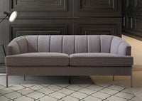 Iconic Home Astoria Linen Textured Sofa 