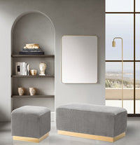 Iconic Home Beatrix Velvet Bench 