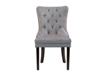 Chic Home Diana Tufted Velvet Dining Chair Set of 2 Grey