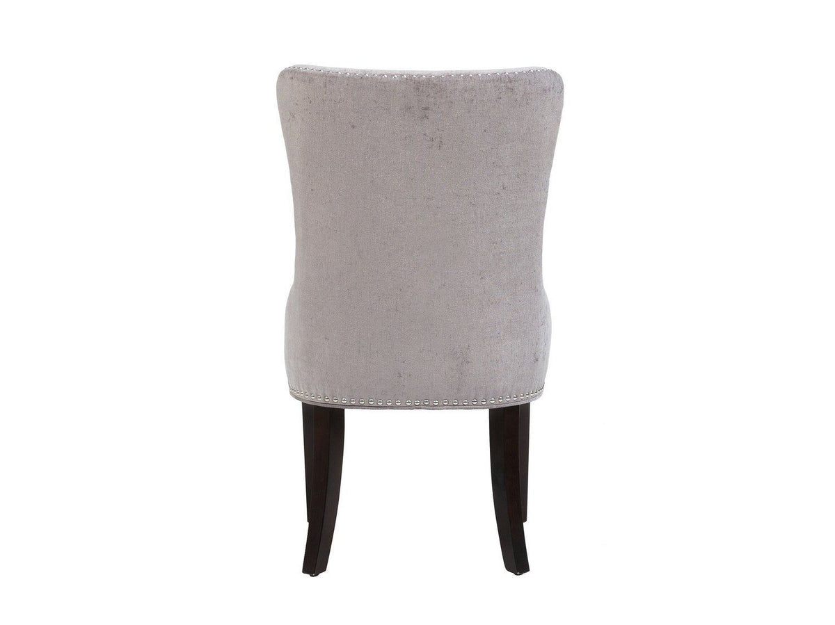 Chic Home Diana Tufted Velvet Dining Chair Set of 2 Grey