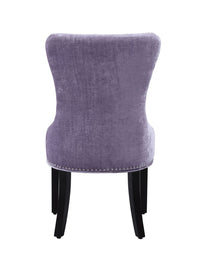 Chic Home Diana Tufted Velvet Dining Chair Set of 2 Purple