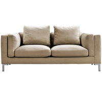 Iconic Home Emory Velvet Loveseat 