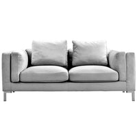 Iconic Home Emory Velvet Loveseat 