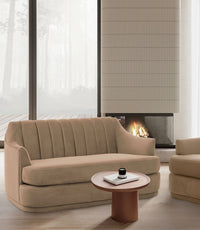 Iconic Home Eva Velvet Loveseat 
