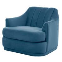 Iconic Home Eva Velvet Club Chair 