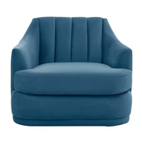 Iconic Home Eva Velvet Club Chair 