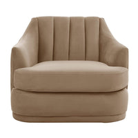 Iconic Home Eva Velvet Club Chair 