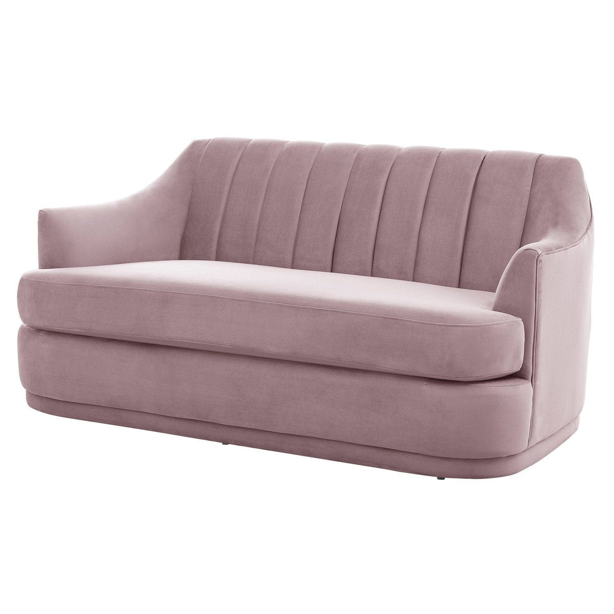 Iconic Home Eva Velvet Loveseat 
