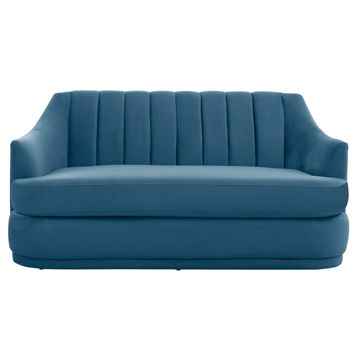 Iconic Home Eva Velvet Loveseat 