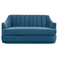 Iconic Home Eva Velvet Loveseat 