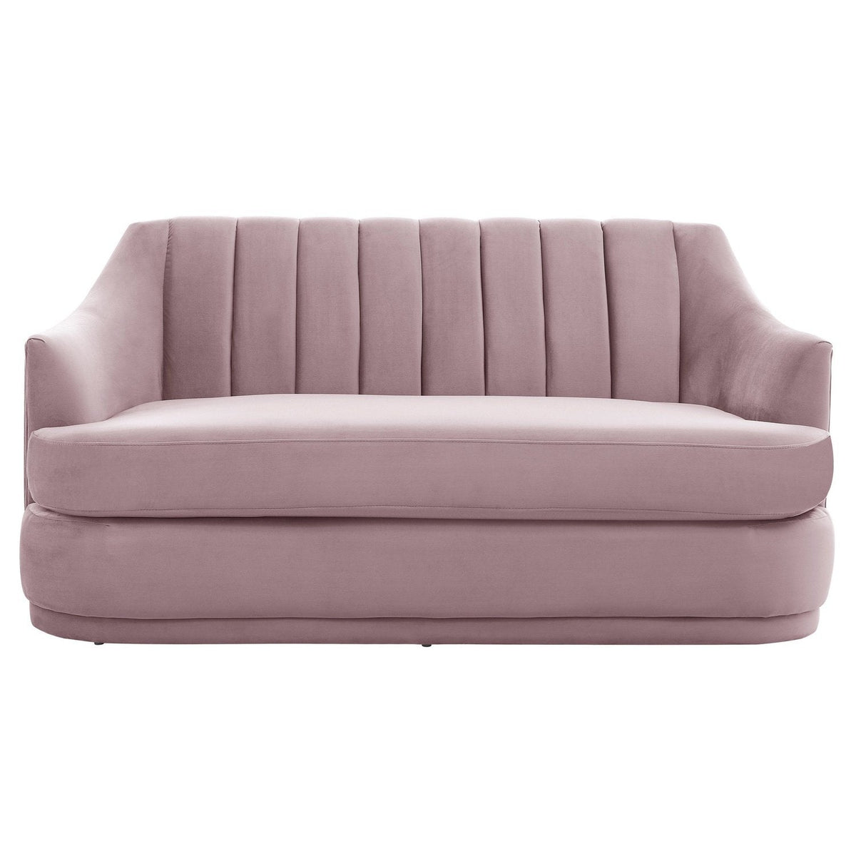 Iconic Home Eva Velvet Loveseat 