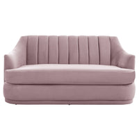 Iconic Home Eva Velvet Loveseat 