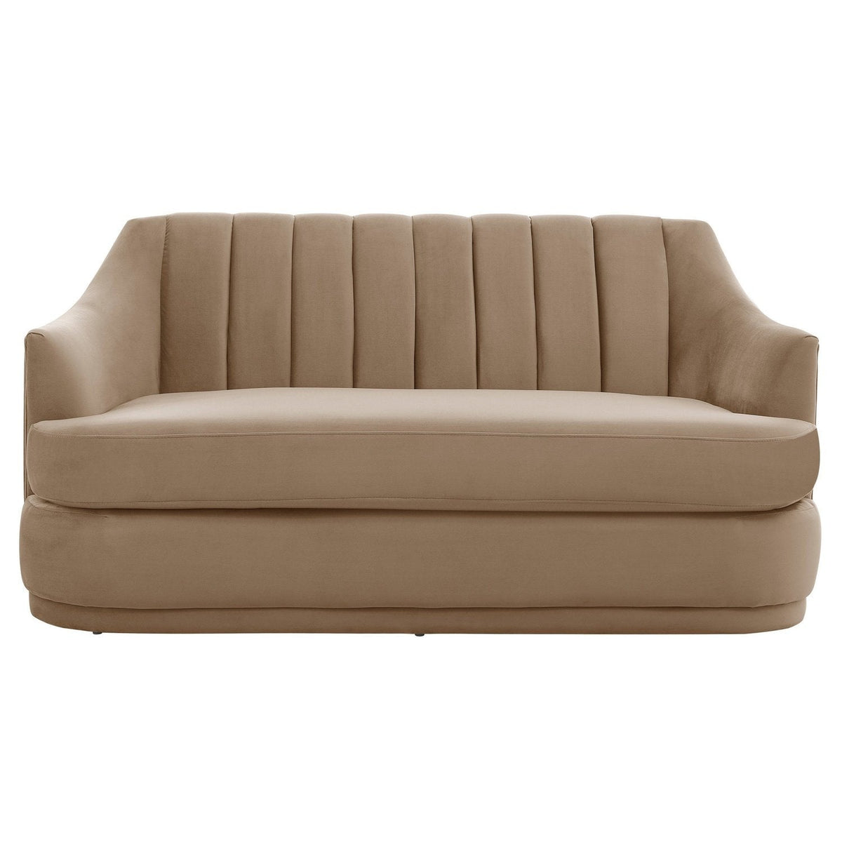 Iconic Home Eva Velvet Loveseat 