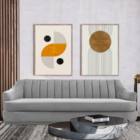 Iconic Home Eva Velvet Sofa Grey