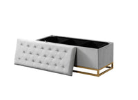 Iconic Home Kadiri Velvet Storage Bench 