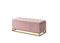 Iconic Home Kadiri Velvet Storage Bench 