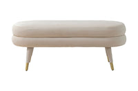 Iconic Home Lain Velvet Bench 