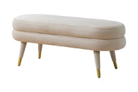 Iconic Home Lain Velvet Bench 