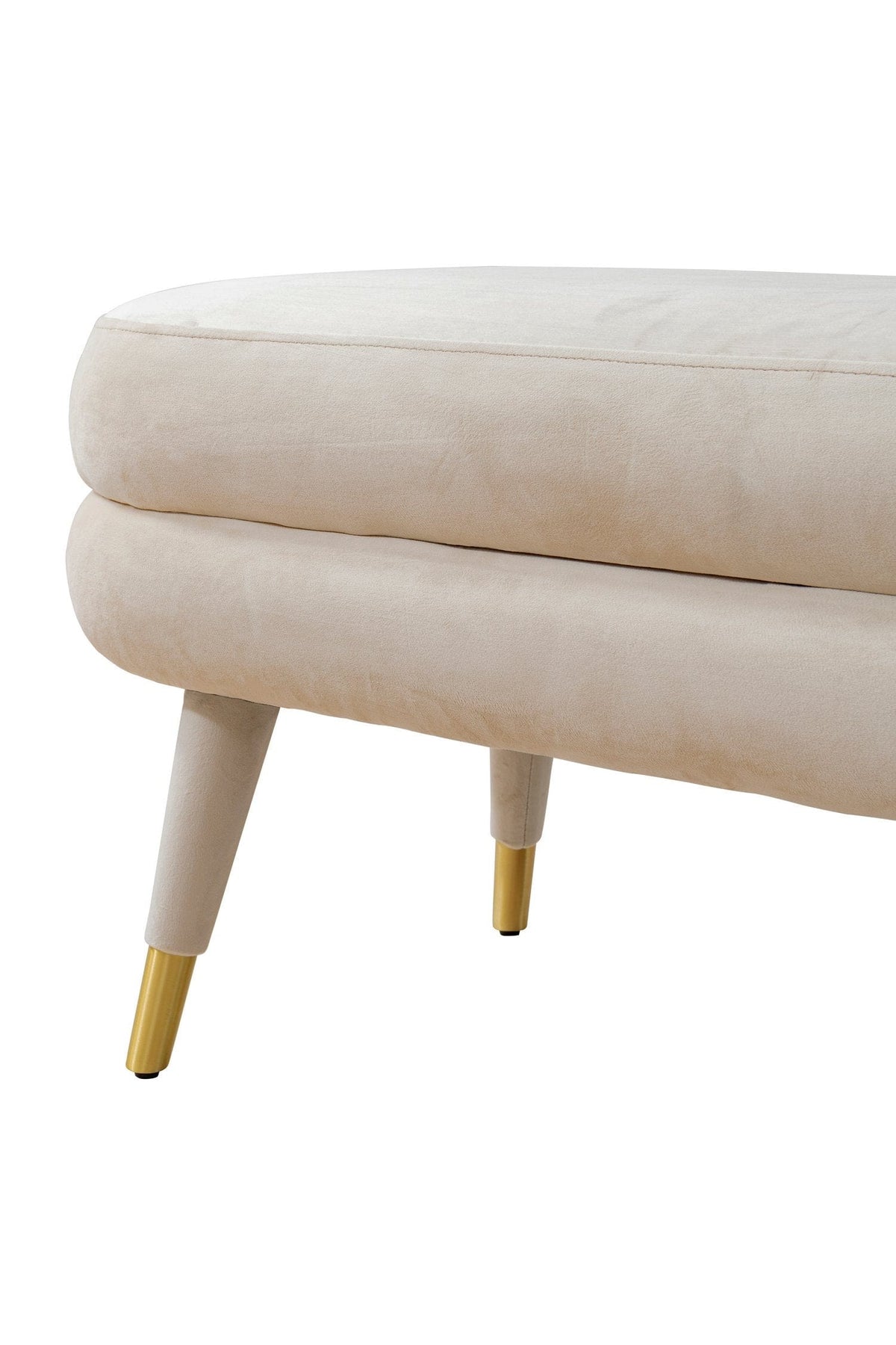 Iconic Home Lain Velvet Bench 