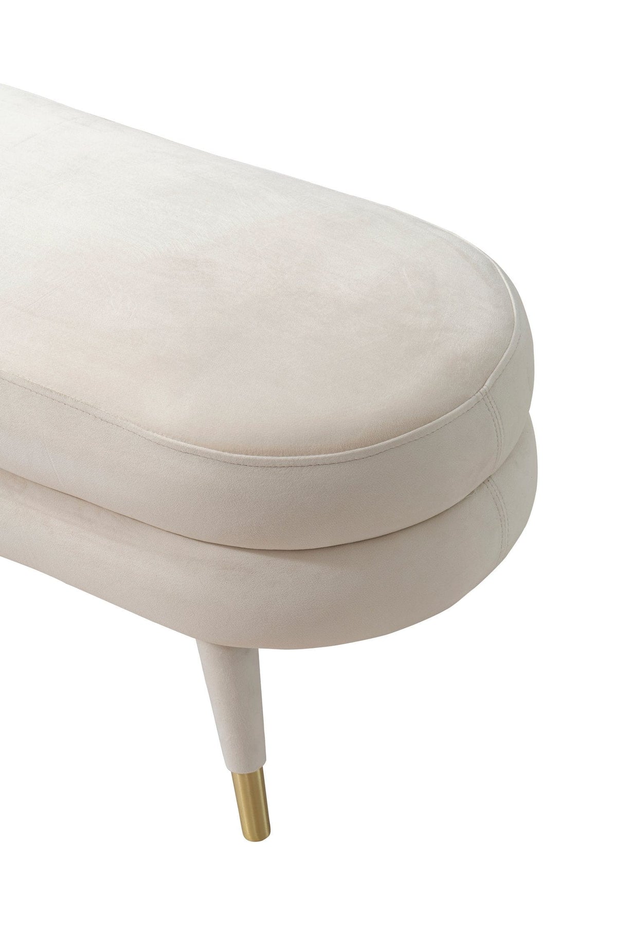 Iconic Home Lain Velvet Bench 