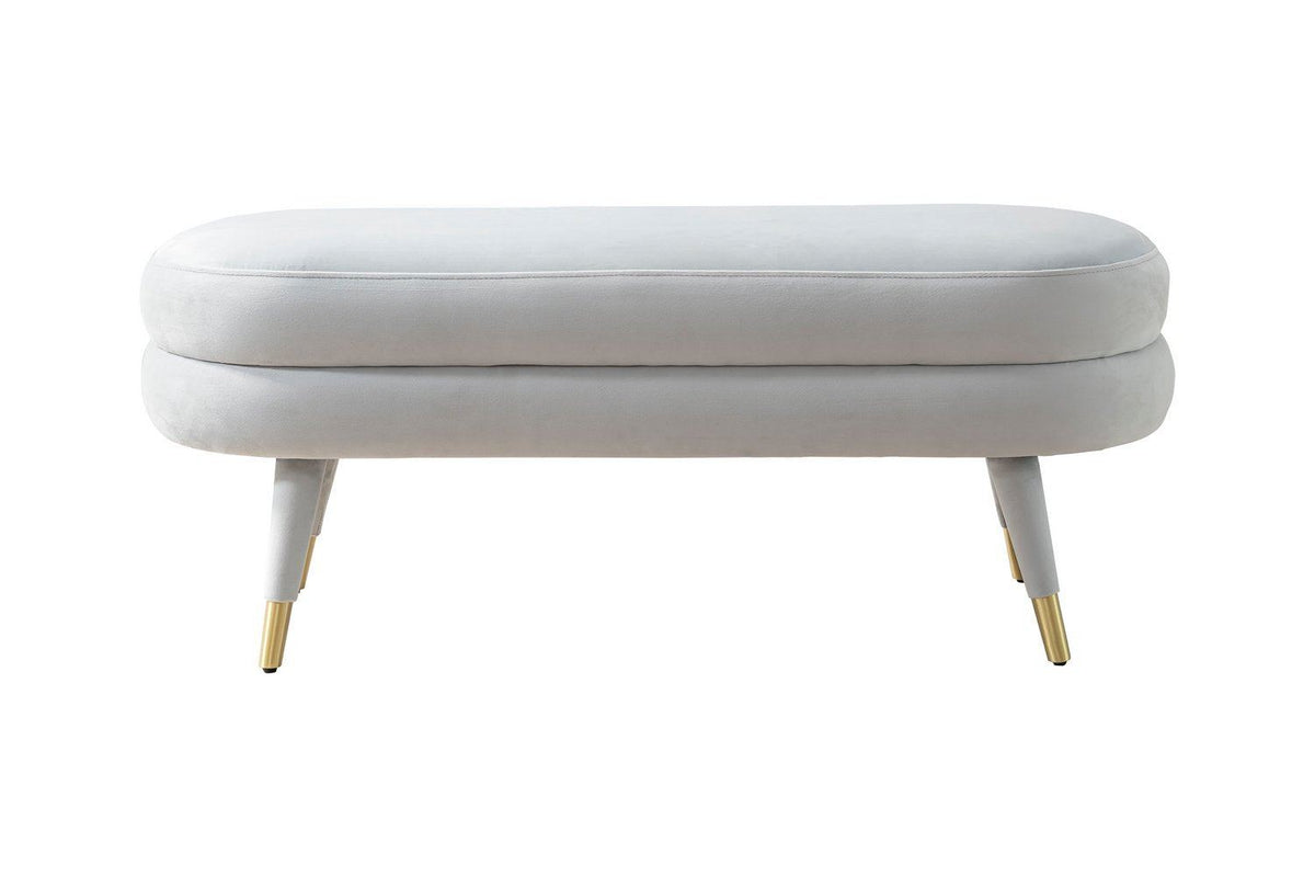 Iconic Home Lain Velvet Bench 