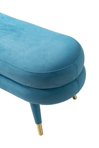 Iconic Home Lain Velvet Bench 