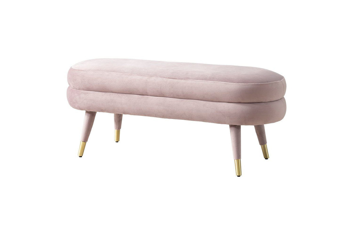 Iconic Home Lain Velvet Bench 