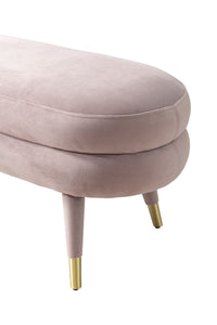 Iconic Home Lain Velvet Bench 