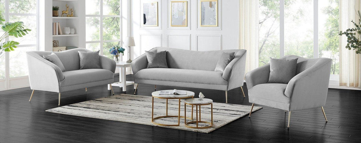 Iconic Home Potter Velvet Sofa 