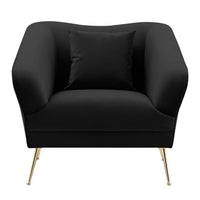 Iconic Home Potter Velvet Club Chair 