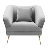 Iconic Home Potter Velvet Club Chair 