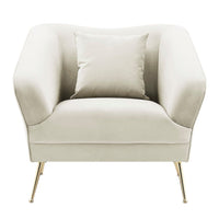 Iconic Home Potter Velvet Club Chair 