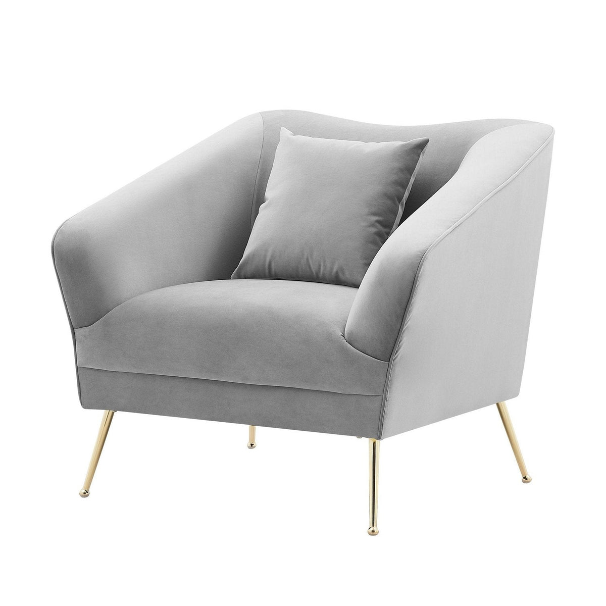 Iconic Home Potter Velvet Club Chair 